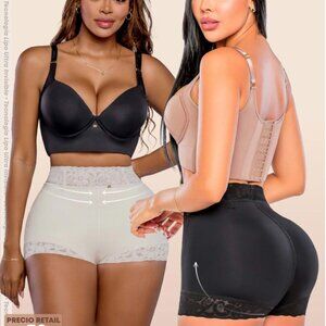 Lot of 2 Colombiana Stagmi Fajas Butt-Lift Short Shaper Panty Bottom SMI0427 NEW